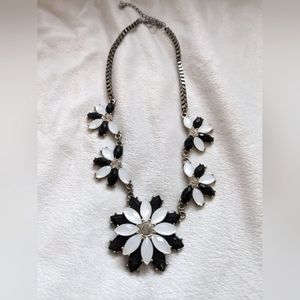 Black And White Statement Necklace